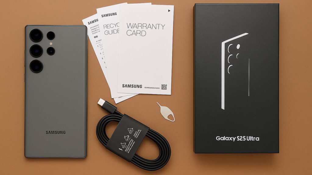Unboxing of Galaxy S25 Ultra