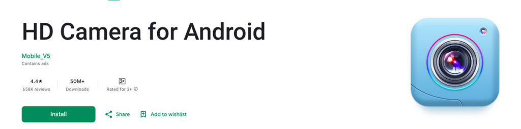 HD Camera for Android
