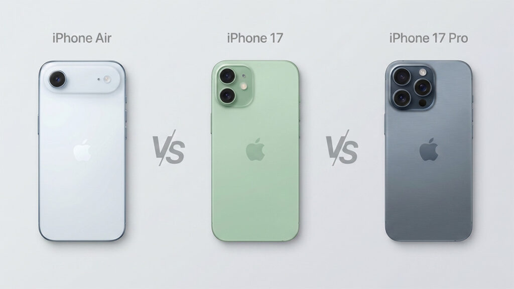 iPhone Air vs iPhone 17 vs iPhone 17 Pro